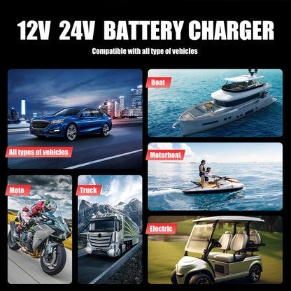 FOXSUR 25A 12V/24V Portable High-Power Car Ship Motorcycle Charger
