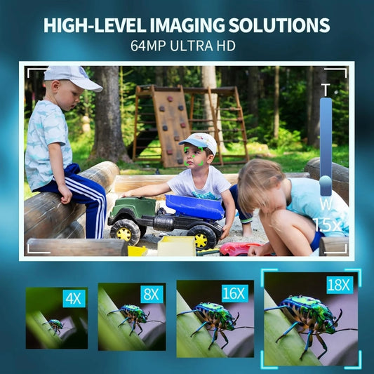 2.8-Inch Display Digital Camera 64MP 4K HD Camcorder With 18x Digital Zoom