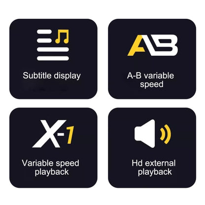 A30  MP3 Player With FHD 720P Digital Camera Bluetooth 5.4 Lossless Sound Audio Player