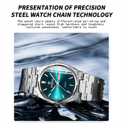 BINBOND B102 Dual-calendar Leisure Waterproof Luminous Quartz Watch