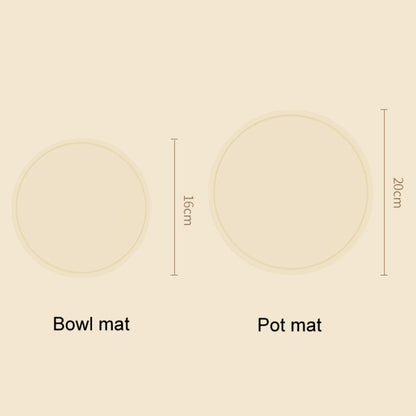 Household Round Heat Insulating Mats Kitchen High Temperature Resistant Silicone Pad, Bowl Pad Brown, Bowl Pad White, Bowl Pad Green, Pot Pad Brown, Pot Pad White, Pot Pad Green