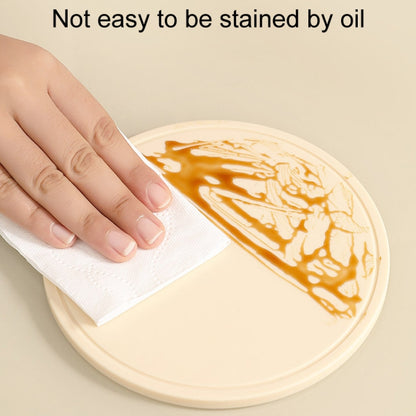 Household Round Heat Insulating Mats Kitchen High Temperature Resistant Silicone Pad, Bowl Pad Brown, Bowl Pad White, Bowl Pad Green, Pot Pad Brown, Pot Pad White, Pot Pad Green