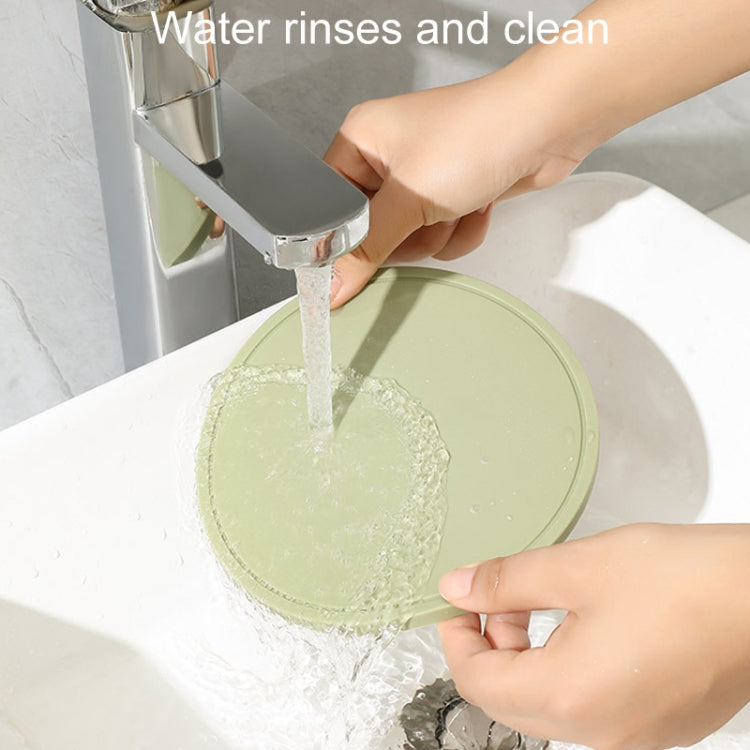 Household Round Heat Insulating Mats Kitchen High Temperature Resistant Silicone Pad, Bowl Pad Brown, Bowl Pad White, Bowl Pad Green, Pot Pad Brown, Pot Pad White, Pot Pad Green