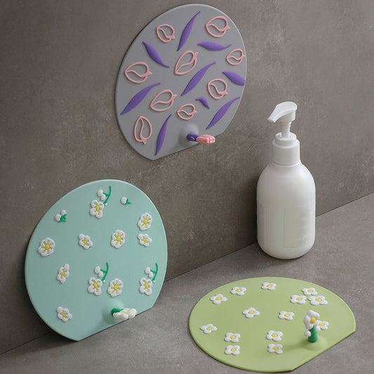 Kitchen Bathroom Anti Clogging Sink Floor Drain Cover Sewer Floor Drain Deodorizer, Plum Blossom, Tulip, Clover
