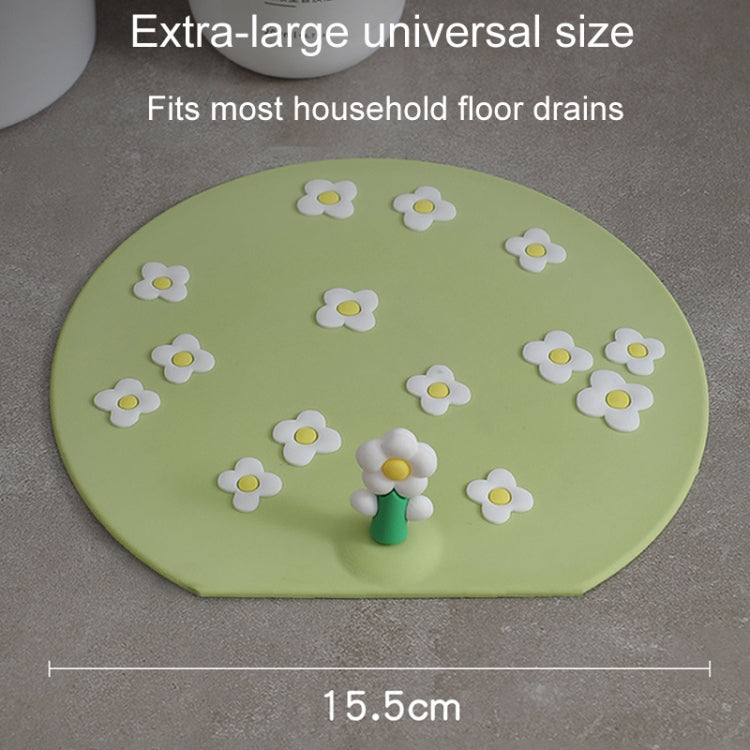 Kitchen Bathroom Anti Clogging Sink Floor Drain Cover Sewer Floor Drain Deodorizer, Plum Blossom, Tulip, Clover