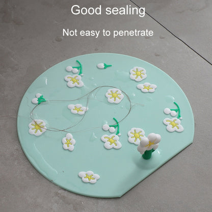 Kitchen Bathroom Anti Clogging Sink Floor Drain Cover Sewer Floor Drain Deodorizer, Plum Blossom, Tulip, Clover