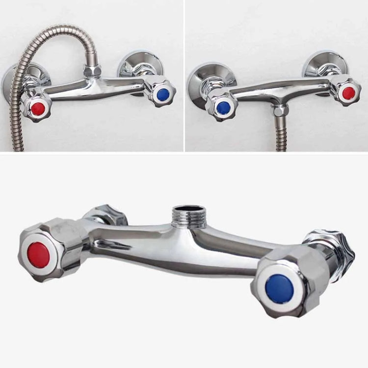 In-wall Dual Control Hot And Cold Water Faucet Bathroom Mixer Valve Shower Faucet, With Corner