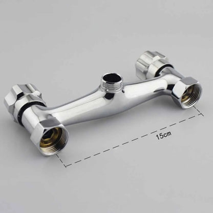 In-wall Dual Control Hot And Cold Water Faucet Bathroom Mixer Valve Shower Faucet, With Corner