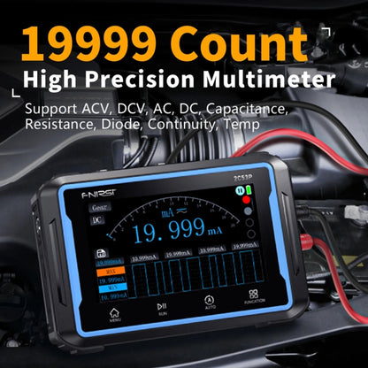 FNIRSI 2C53P Dual Channel Flat Panel Digital Oscilloscope Multimeter Signal Generator 3 In 1
