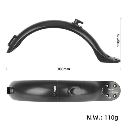 For Xiaomi M365 / 1S / PRO Scooter Accessories Plastic Rear Fender 4 Hole Rear Fenders 8.5 inch Fender