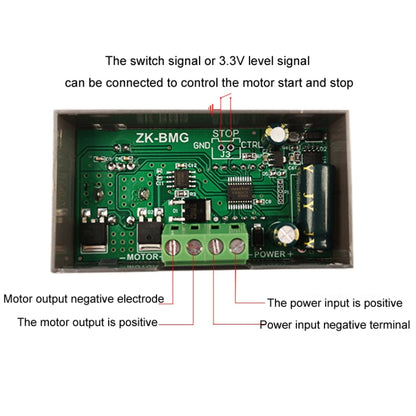9-60V/12A/500W PWM Motor Fan DC Motor Speed Controller
