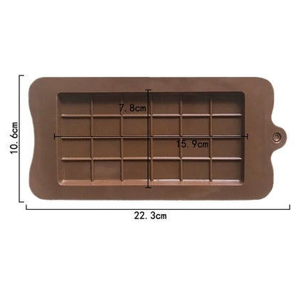 Full Plate Silicone Chocolate Block Mould High Temperature Resistant Baking DIY Mold, Full Plate Chocolate