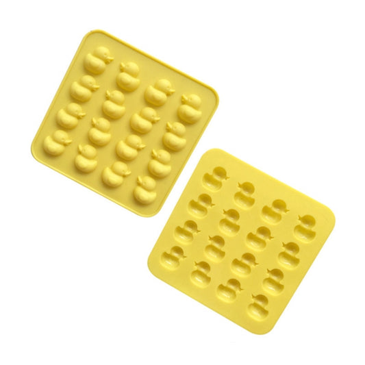 Cute Yellow Duck Silicone Chocolate Mould Fire Lacquer Wax Mold, Yellow Duck