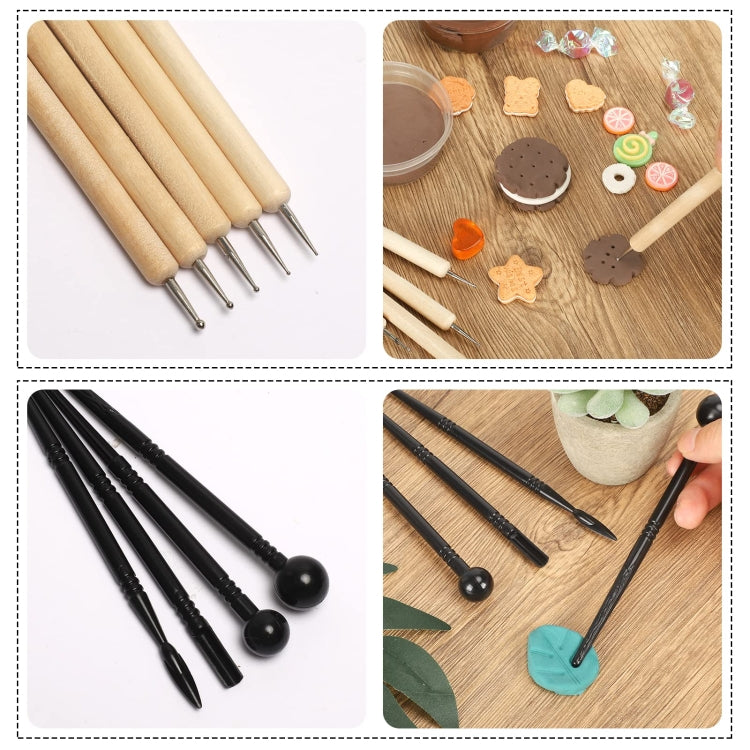 42 In 1 Clay Tools Kit Ceramics DIY Clay Sculpting Tools for Pottery Craft, Baking, Carving, 42 In 1