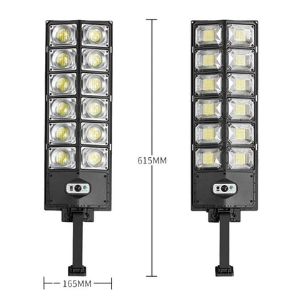 LED Strong Light Double Row Solar Garden Light Induction Street Lamps, E-SMARTER W789A-6, E-SMARTER W789B-6