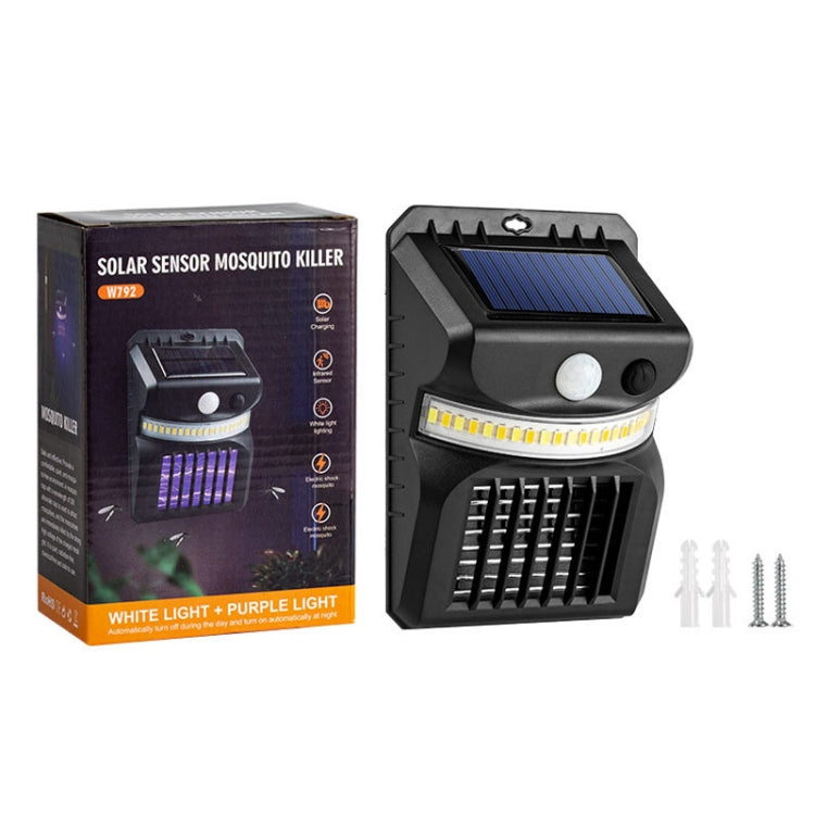 E-SMARTER W792 LED Solar Wall Light With Purple Light Mosquito Control Function Human Intelligent Sensor Outdoor Garden Lamp
