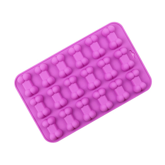 18 Grids Dog Bone Silicone Baking Cake Molds DIY Fire Paint Wax Mould, 18 Grids Dog Bone