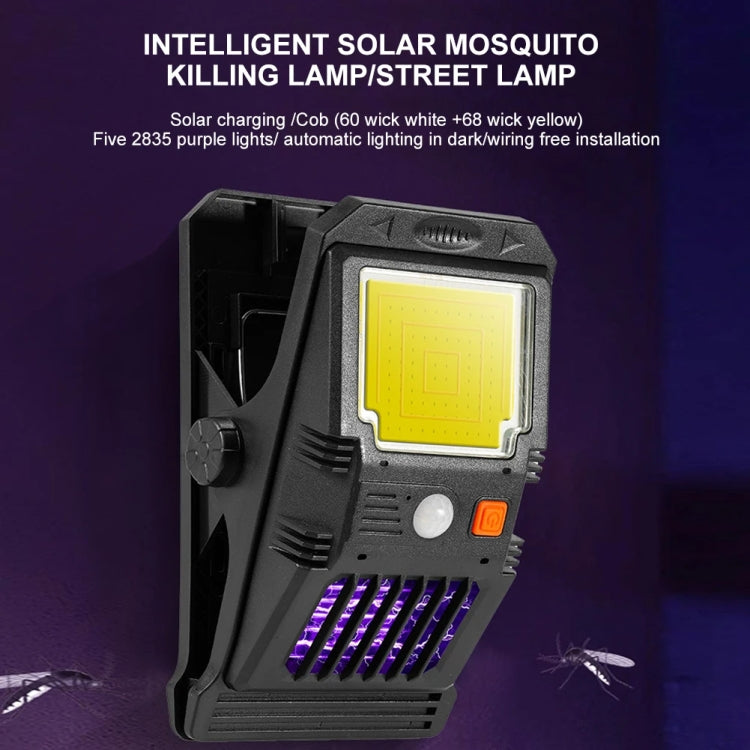 Solar Wall Lamp With Clip Mosquito Killer Lamp Portable Body Sensor Outdoor Garden Light