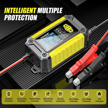 FOXSUR Cars Motorcycles 12V Lithium Cattery Charger With Battery Detection