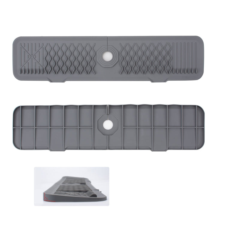 Slope Silicone Faucet Drain Pad Splash-proof Sink Faucet Mat