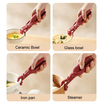 Household Anti-Scald Dish Clip Kitchen Non-Slip Insulated Plate Holder