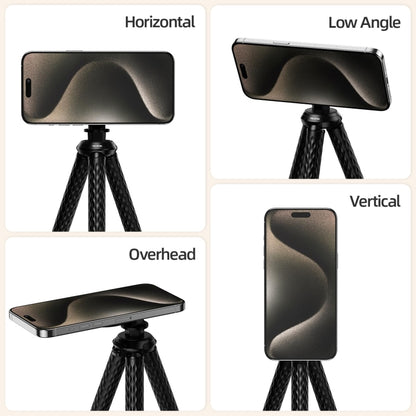 TELESIN P3-FM-02 Flexible Magnetic Suction Mobile Phone Tripod Magsafe Octopus Desktop Fixed Bracket