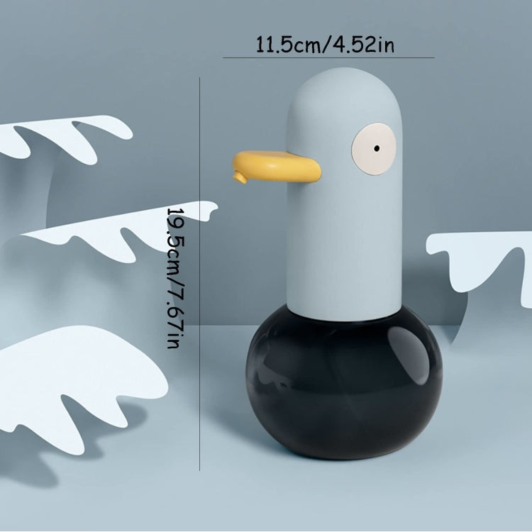 Cute Duck Automatic Foam Soap Dispenser Rechargeable Touchless Hand Washing Machine For Bathroom Kitchen, Blue, Yellow