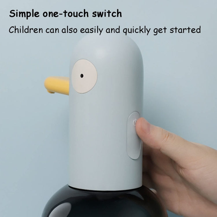 Cute Duck Automatic Foam Soap Dispenser Rechargeable Touchless Hand Washing Machine For Bathroom Kitchen, Blue, Yellow
