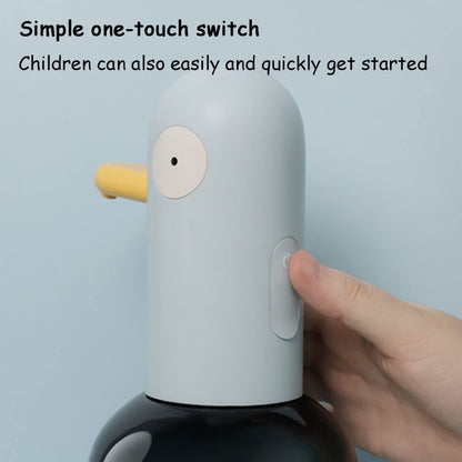 Cute Duck Automatic Foam Soap Dispenser Rechargeable Touchless Hand Washing Machine For Bathroom Kitchen, Blue, Yellow