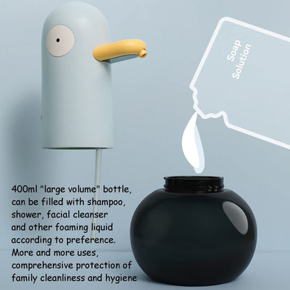 Cute Duck Automatic Foam Soap Dispenser Rechargeable Touchless Hand Washing Machine For Bathroom Kitchen, Blue, Yellow