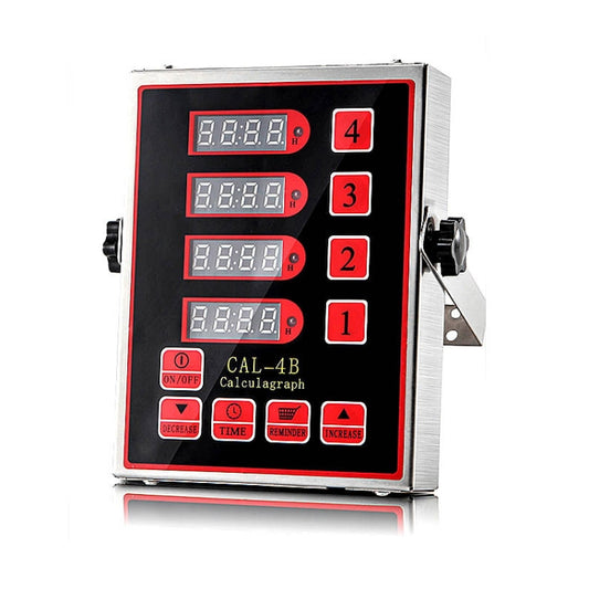 4 Channels Commercial Kitchen Timer With Loud Alarm Adjustable Cooking Reminder, EU Plug, US Plug, UK Plug, AU Plug
