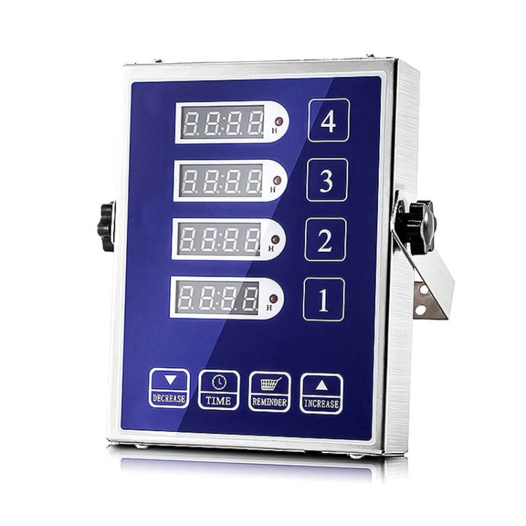 4 Channels Commercial Kitchen Timer With Loud Alarm Adjustable Cooking Reminder, EU Plug, US Plug, UK Plug, AU Plug