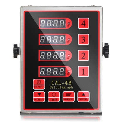 4 Channels Commercial Kitchen Timer With Loud Alarm Adjustable Cooking Reminder, EU Plug, US Plug, UK Plug, AU Plug