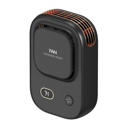 HX-150A Outdoor Digital Display Silent USB Charging Bladeless Waist Hanging Neck Fan