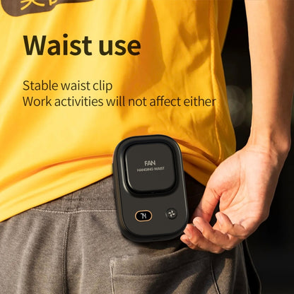 HX-150A Outdoor Digital Display Silent USB Charging Bladeless Waist Hanging Neck Fan