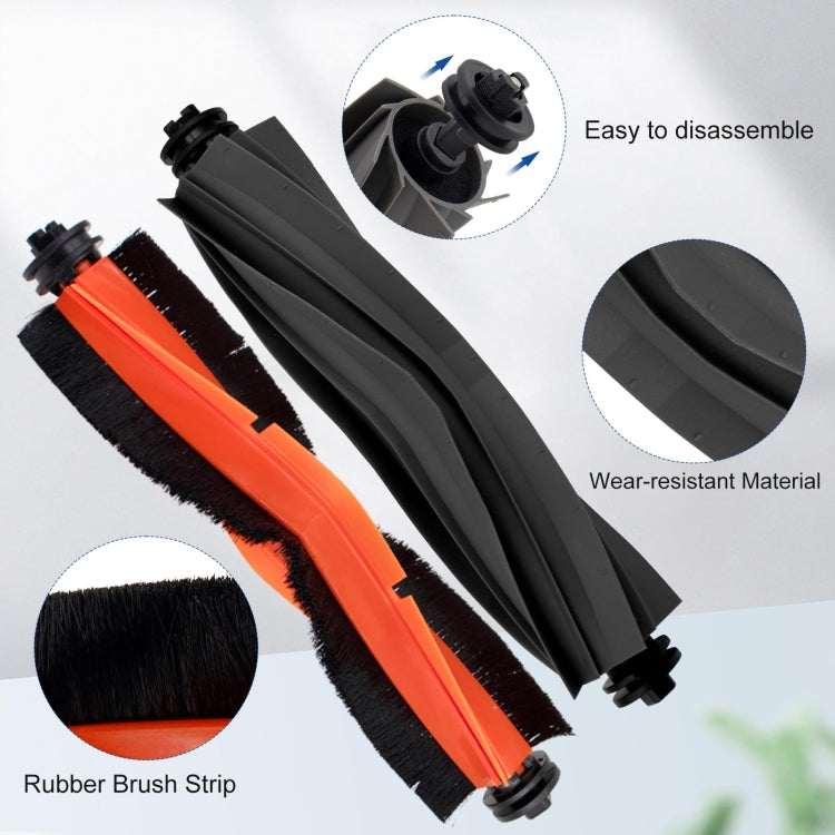 For Dreame L20 Ultra / X20 Pro / X20 Pro Plus Robot Vacuum Accessories, 1pair White Side Brush, 1pair Black Side Brush, 1 Roller Brush, 1 Rubber Brush, 2pcs Filter, 1 White Rag, 1 Gray Rag, 1 Gray -blue Rag, 1 Dust Bag, 1 White Rubber Brush Cover������...
