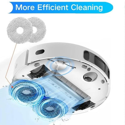 For Dreame L20 Ultra / X20 Pro / X20 Pro Plus Robot Vacuum Accessories, 1pair White Side Brush, 1pair Black Side Brush, 1 Roller Brush, 1 Rubber Brush, 2pcs Filter, 1 White Rag, 1 Gray Rag, 1 Gray -blue Rag, 1 Dust Bag, 1 White Rubber Brush Cover������...