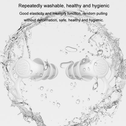 Noise Canceling Sleeping Earplugs Triple Layer Soundproofing Silicone Swimming Earplugs, Triple Layer