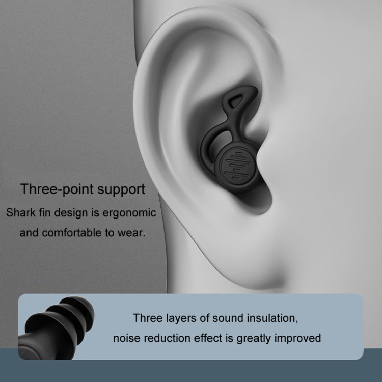 Noise Canceling Sleeping Earplugs Triple Layer Soundproofing Silicone Swimming Earplugs, Triple Layer