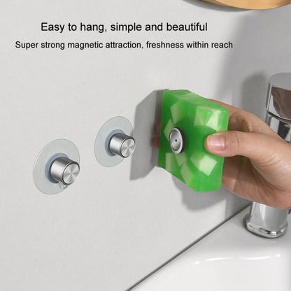 Stainless Steel Magnetic Soap Holder Bathroom Wall Mounted Drainage Nail Free Soap Rack, Cone, Cylinder