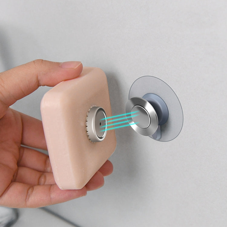 Stainless Steel Magnetic Soap Holder Bathroom Wall Mounted Drainage Nail Free Soap Rack, Cone, Cylinder