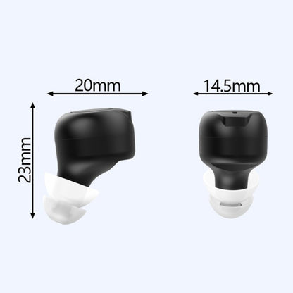1pair Rechargeable Semi-In-Ear Hearing Aid Elderly Sound Amplifier, Semi-In-Ear