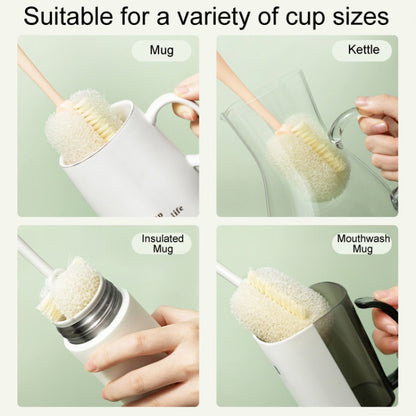 Long Handle Removable Sponge Mug Brush Household Cup Cleaning Brush