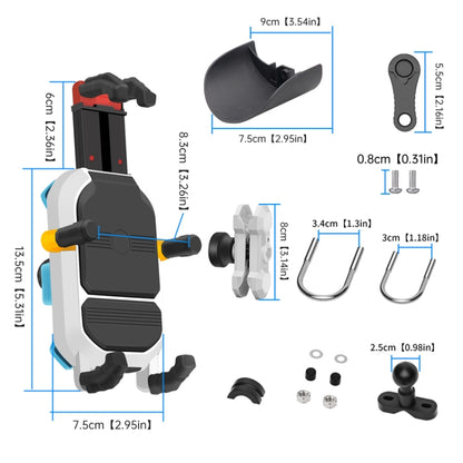 Colorful Motorcycle Shock-absorbing Navigation Mobile Phone Holder