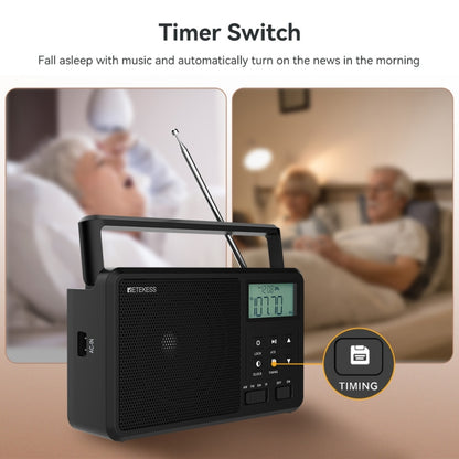 Retekess TR638 LCD Digital Display Full-Band Bluetooth FM Radio Support External Antenna