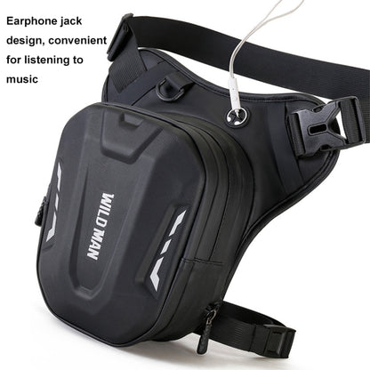 WILD MAN L1 3L Outdoor Motorcycle Riding Hard Shell Waist Bag Sports Cross-body Bag