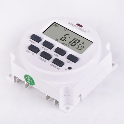 SINOTIMER TM618SH  1 Second Interval Digital LCD Timer Switch Programmable Time Relay