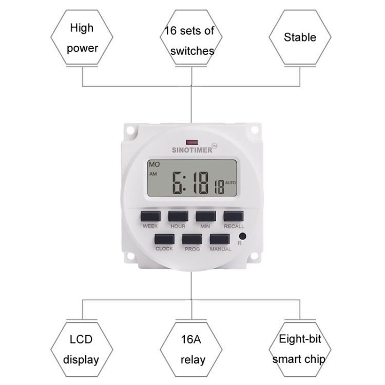 SINOTIMER Programmable Timer Switch Time Controller