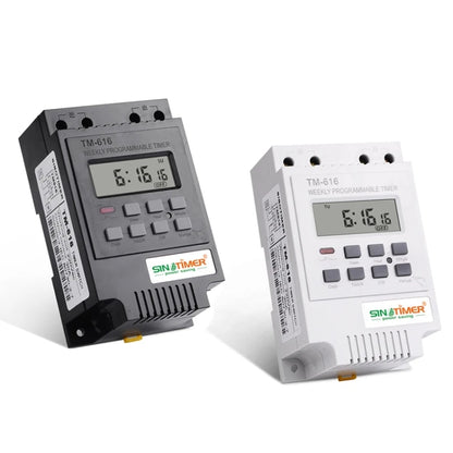 30A Weekly Programmable Digital Timer Switch Relay Control