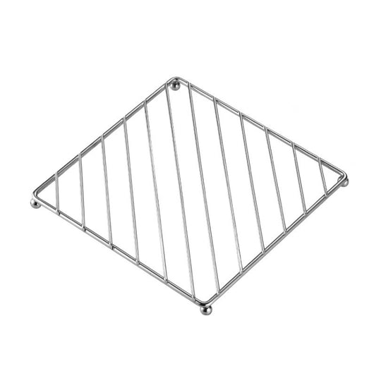 Stainless Steel Electroplating Kitchen Thickened Pot Rack Household Heat Insulating Mat Anti-Scald Dish Mat, Square, Circular